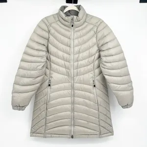 L.L. Bean Womens Ultralight 850 Down Quilted‎ Puffer Coat Jacket Size M Gray thumbnail 1