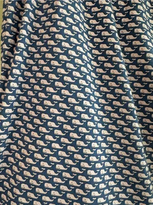 NWOT Vineyard Vines Navy Blue Pink All Over Whale Pattern Pajama Pants Lounge S thumbnail 2
