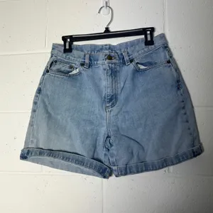 Lauren Jeans Co‎ Ralph Lauren Light Wash Denim Shorts Size 8 Cuffed vintage thumbnail 2