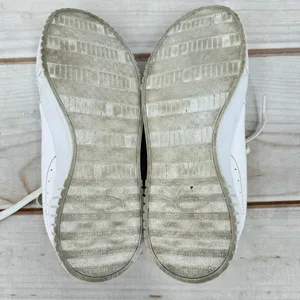 Puma Carina 2.0 Laser Cut Flowers Sneakers White Gold Logos Athletic Feminine 7 thumbnail 12