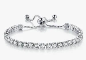 Silver Rhinestone Bracelet thumbnail 1