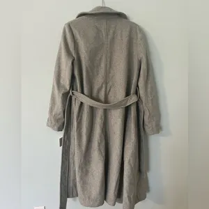 Free People Sierra Coat Wool Blend Wrap Jacket Gray Oversized Collar Size XS NWT thumbnail 8