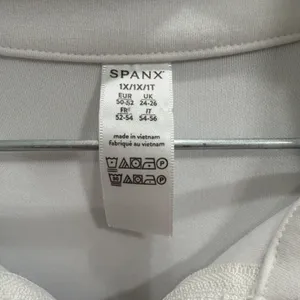 SPANX AirEssentials® Half Zip Powder White Size 1X thumbnail 4