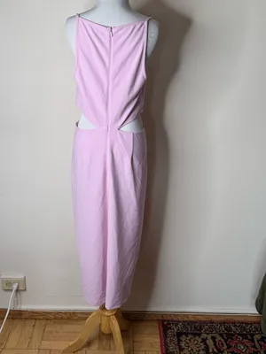 Abercrombie Pink Boat Neck Side Cut Out Maxi Dress thumbnail 8