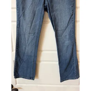 White House Black Market Blue Noir Straight Leg Ankle Jeans Size 8 thumbnail 3