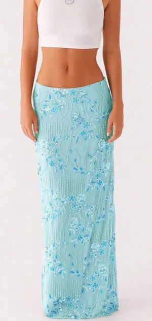 Blue maxi skirt Size M thumbnail 1