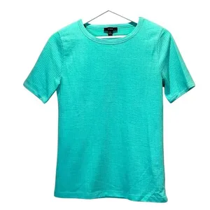 J. Crew Women’s Waffle Textured Mint Green T Shirt Size Small thumbnail 1