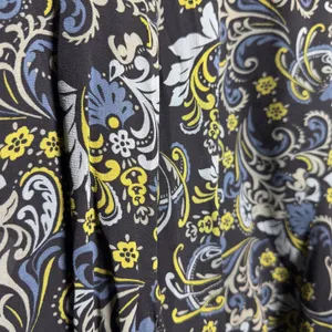 VTG 90s Women Whimsigoth Reversible Skirt XL Black Green Floral Paisley Fairy thumbnail 5