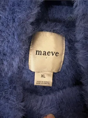 Anthropologie Maeve Colorblock Eyelash Sweater Vest blue pink sz XL L M thumbnail 5