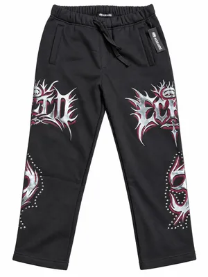 Ecko Unlimited Black Graphic Sweatpants Men’s Size M thumbnail 1