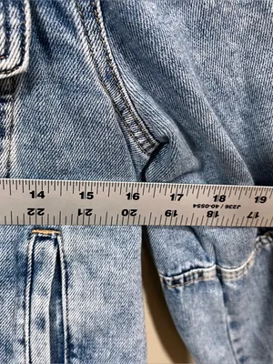 Free People x We The Free Rumors Denim Trucker Jacket SIze: Small biker Y2K EUC thumbnail 7