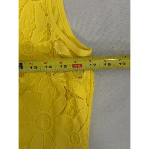 Pappagallo Yellow Lace Summer Dress size 6 thumbnail 5