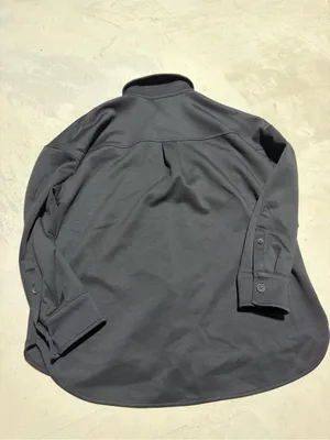 Athleta black button down shirt jacket shacket small thumbnail 6