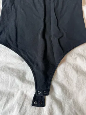 Abercrombie Short Sleeve Black Bodysuit Crew thumbnail 3