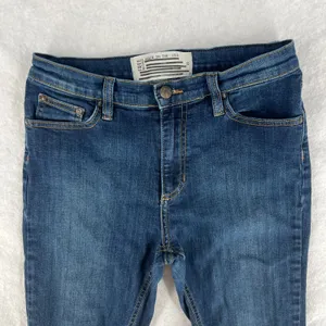Free People Jeans Womens 28 Blue Medium‎ Wash Denim Cotton Stretch Skinny Leg thumbnail 3