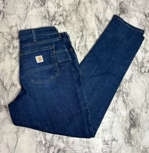 Carhartt Rugged Flex Relax Fit Jeans Straight Leg Womens 6 NWT denim workwear thumbnail 1