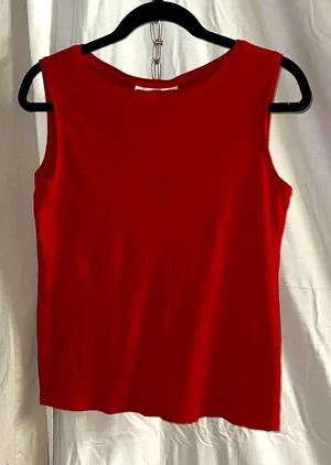 Karen Scott Vibrant Red Tank Top thumbnail 1