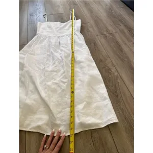 Reformation Olivia Linen Midi Dress White Size 6 thumbnail 13
