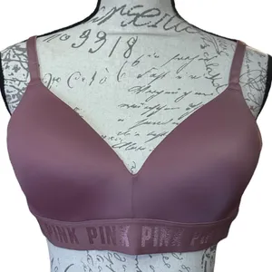 Victoria's Secret Pink Wear Everywhere Wireless Lightly Lined Bra 32DD thumbnail 1