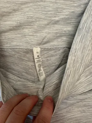 Lululemon White And Gray Mesh Leggings thumbnail 8