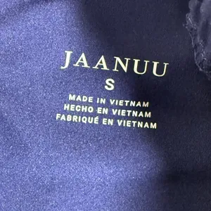 Jaanuu Blue Straight Leg Scrub Pants Small Elastic Waist Performance Stretch thumbnail 8