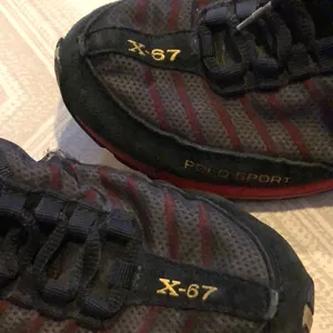 Ralph Lauren Polo Sport Black & Red Mesh Sneakers thumbnail 2