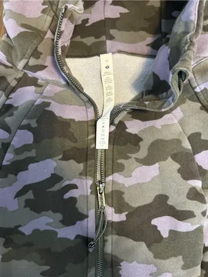 lululemon athletica Camouflage Zip Hoodie - Green/Purple thumbnail 4