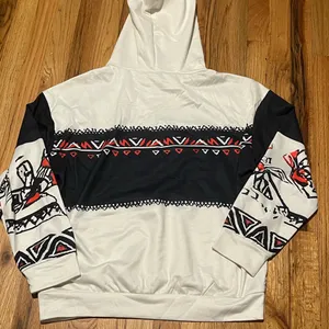 Carhartt Style Graphic Hoodie Women’s Size S White Black Pullover Sweatshirt thumbnail 3