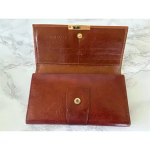 Jimmy Choo Unisex Brown Leather Wallet‎ with Logo Accent thumbnail 4