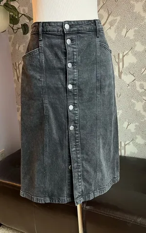 Black Denim Skirt Old Navy thumbnail 1