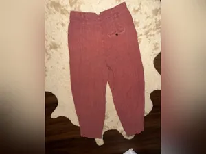 FREE PEOPLE Calla Pleated Trousers red $100 fall linen blend thumbnail 10