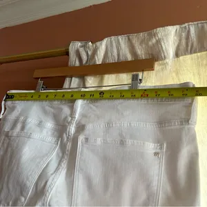 Madewell Kick Out‎ Crop Jeans Flare Denim Pure White NWT Size 33 (US 16) thumbnail 10