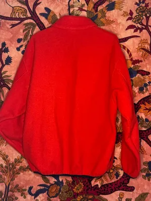 Red Fleece Speedo Zip Up Sweater thumbnail 2