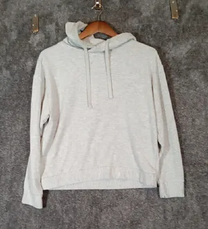 Quince Heather Gray Pullover Hoodie Casual Minimalist Athleisure Loungue Womens thumbnail 1