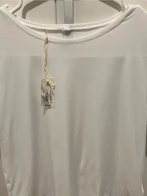aerie White Crewneck Short Sleeve Top thumbnail 2