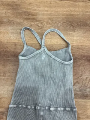 Intimately Free People ribbed grey jumpsuit  thumbnail 3