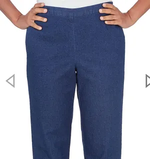 alfred dunnor Women's Denim Pull On Short Length Pant thumbnail 5