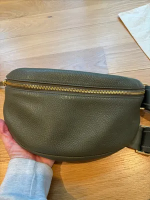 Quince Belt Bag Green Pebbled Leather Purse thumbnail 2
