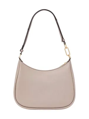 Kate Spade Neutral Beige Gray Woven Pebbled Leather Large Shoulder Bag - Kayla thumbnail 3