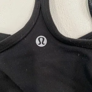 Lululemon Black Strappy Racerback Tank Top Size 6 thumbnail 4