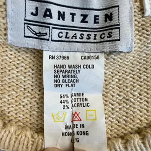 Jantzen Cardigan Women Large Hand Embroidered Fall Florals Cotton Ramie Vintage thumbnail 7