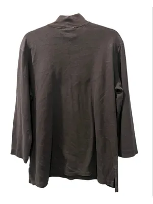 Vintage 90s Karen Scott Halloween Embroidered Mock Neck Shirt Pumpkin Large L thumbnail 2