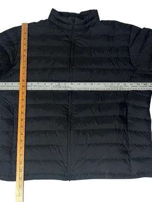 UNIQLO Ultra Light Down Black Puffer Jacket Zipper Front Womens Size XL thumbnail 6