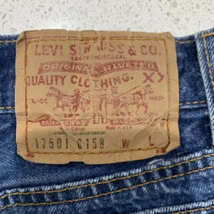 Vtg Levi’s 501 Size 11 26” Jeans Y2K Button Up High Rise Tapered Leg USA Women's thumbnail 7