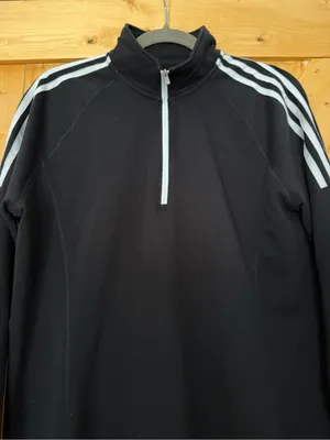 Adidas Golf Women's French Terry 1/4 Zip Pullover Black L thumbnail 4