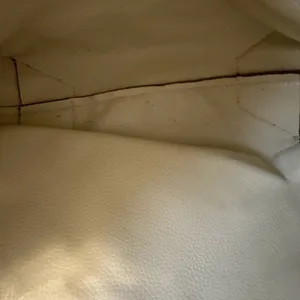 Taupe Faux leather tote thumbnail 5