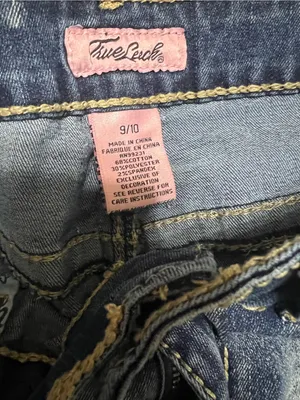 True luck ‎ Blue Flare Jeans - Wide Leg Denim thumbnail 3