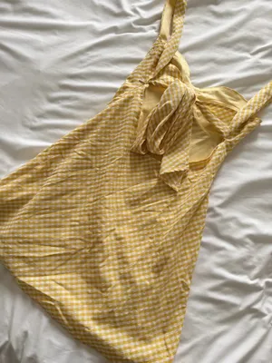 Princess Polly Yellow Gingham Dress  thumbnail 4