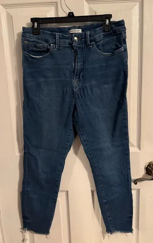 Good American Good Waist Crop Jeans thumbnail 1