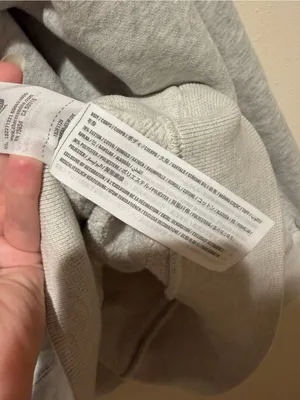Abercrombie & Fitch Soft A&F Max Essentials Fleece Lined 1/4 Zip Sweatshirt Gray thumbnail 6